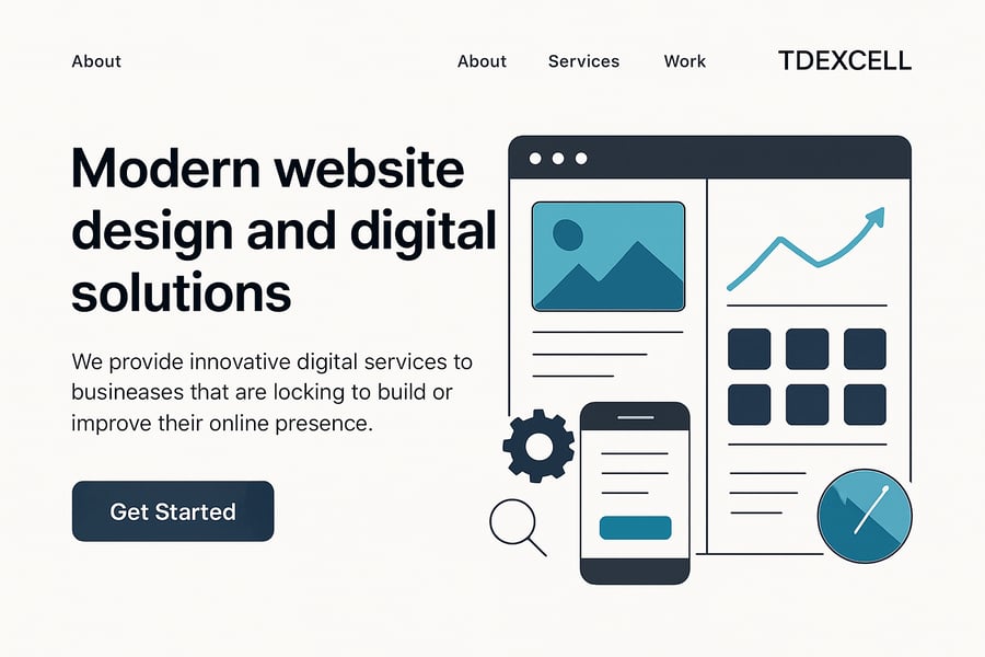 Modern website design and digital solutions by TDEXCELL Modern website design and digital solutions by TDEXCELL
